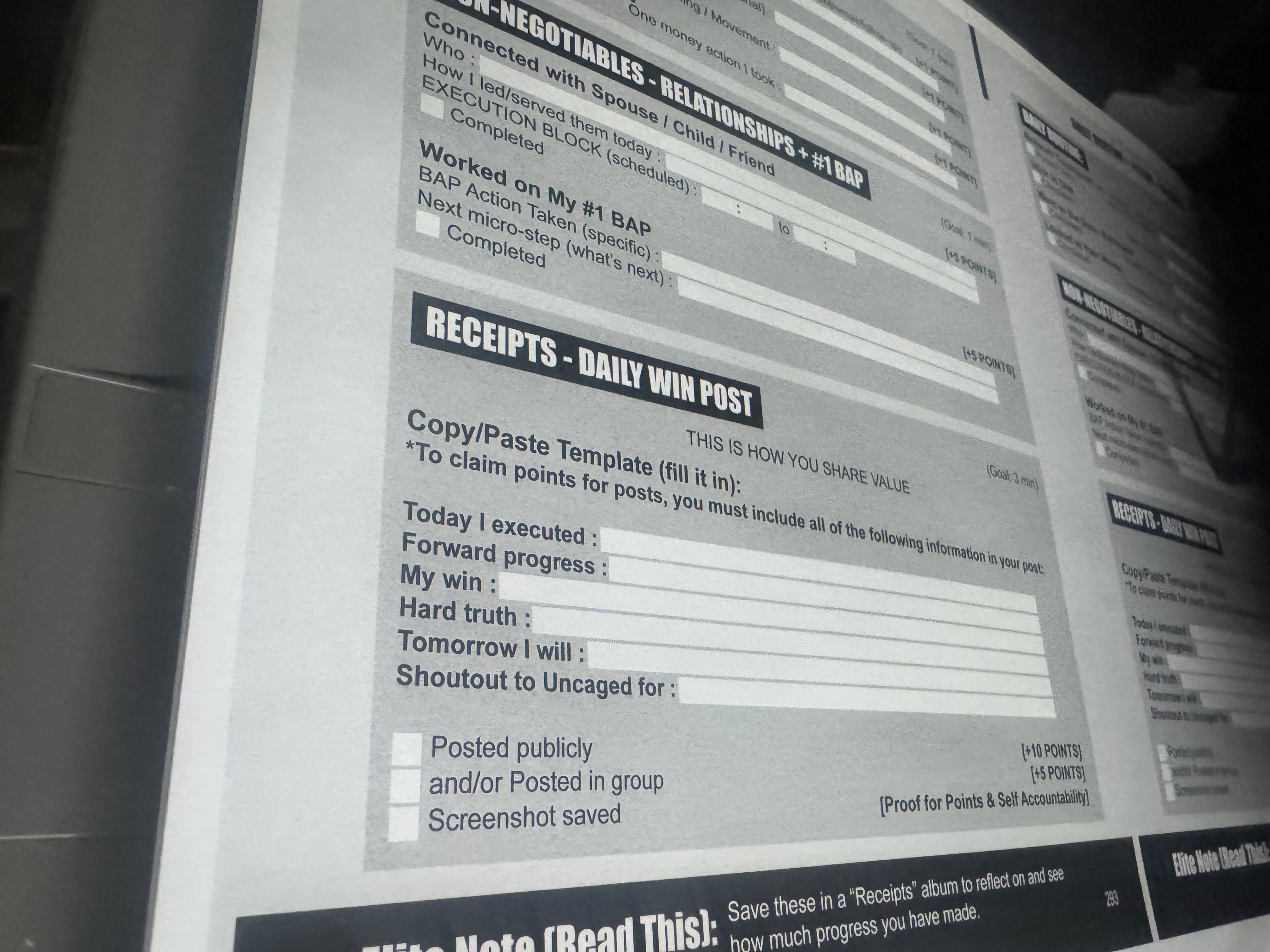 Uncaged 90-Day Journal - 90-Day Execution Sprint