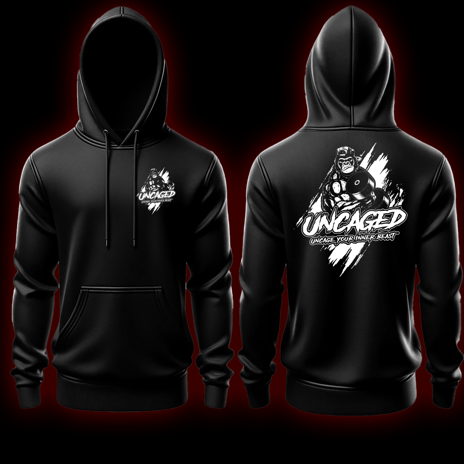 Uncaged Logo Hoodie