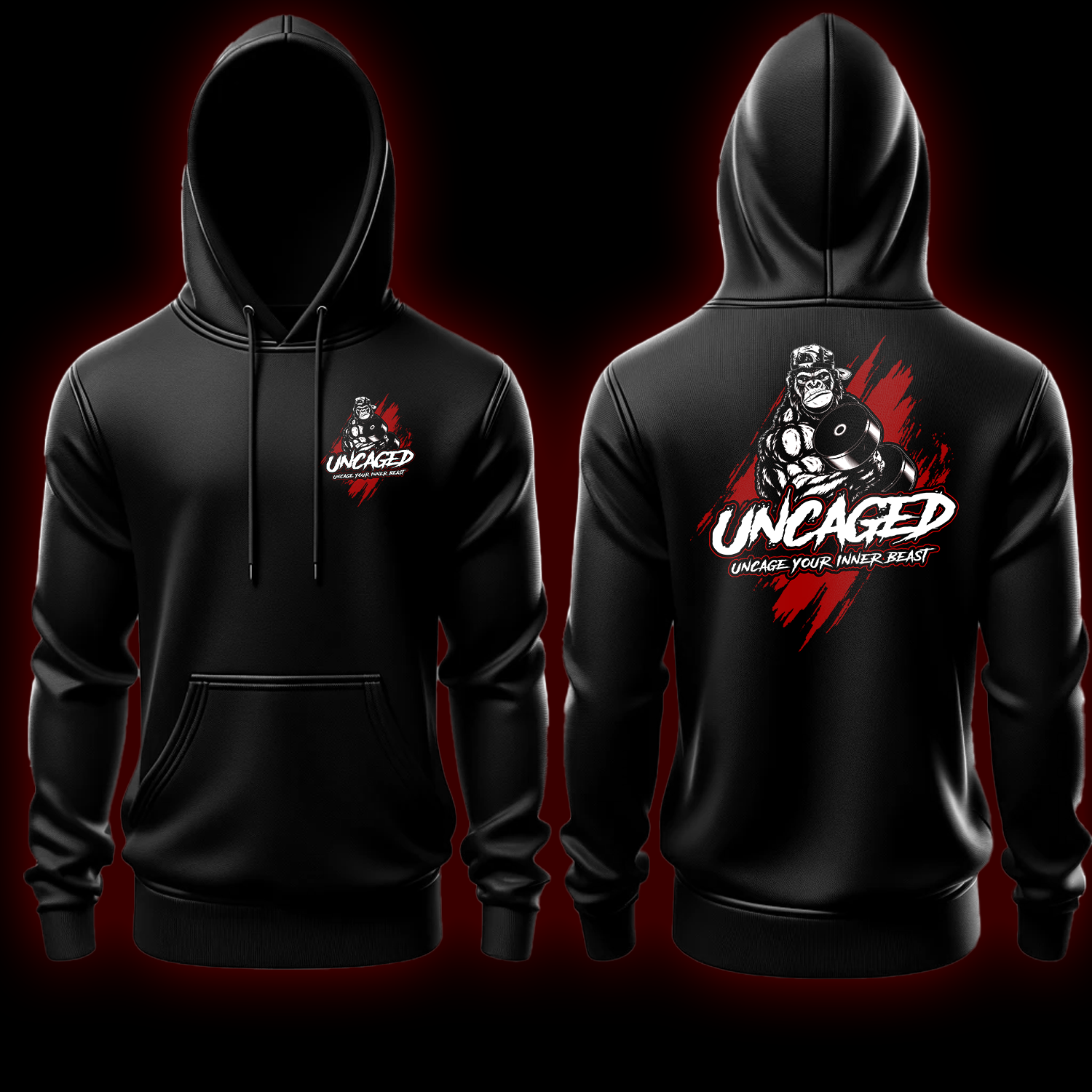 Uncaged Logo Hoodie