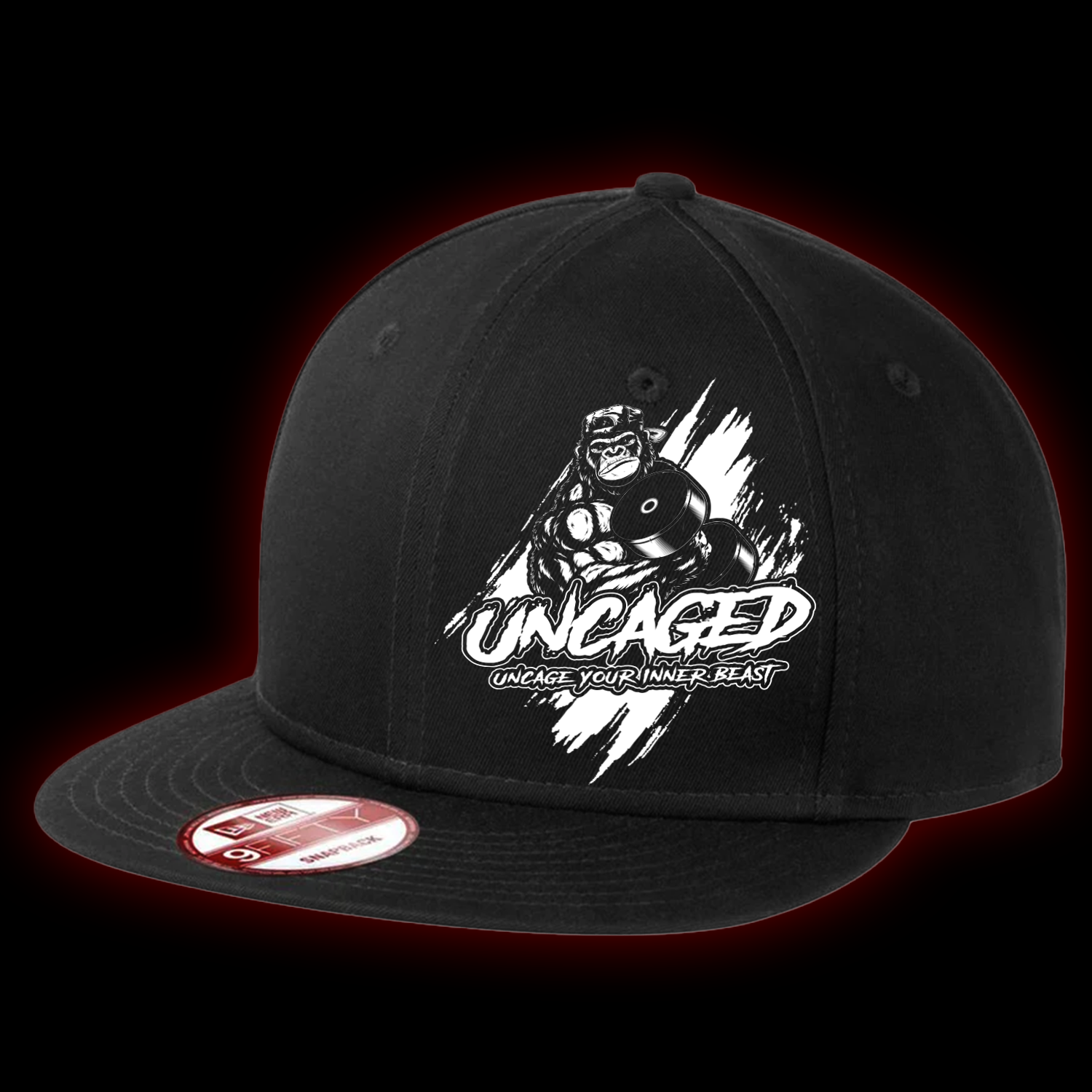 Uncaged Logo Snapback Flatbill Hat