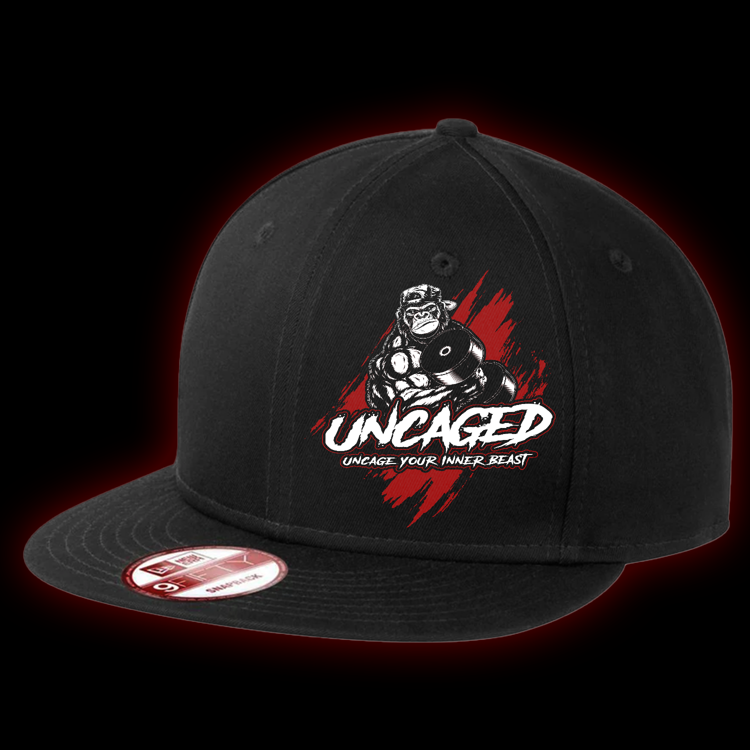 Uncaged Logo Snapback Flatbill Hat