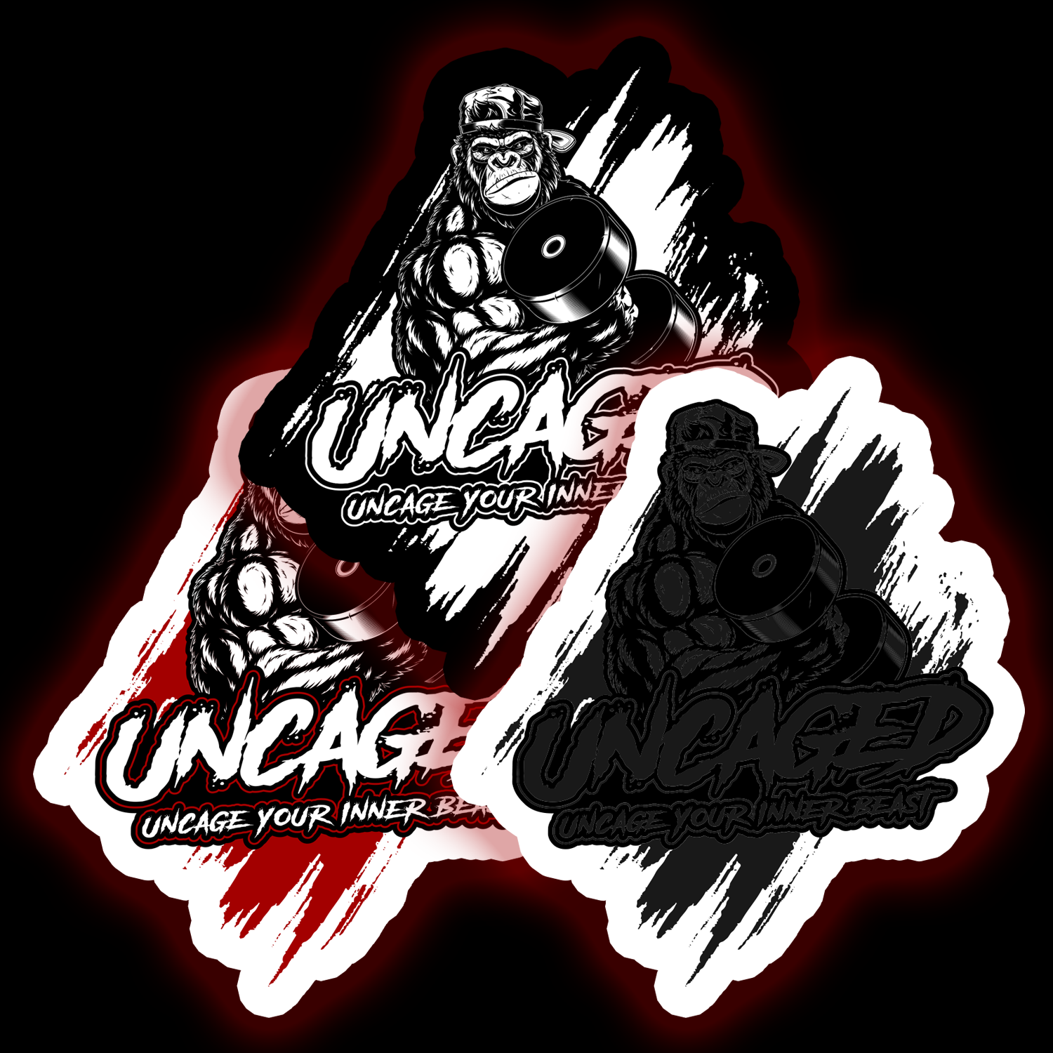 Uncaged Logo Sticker Pack