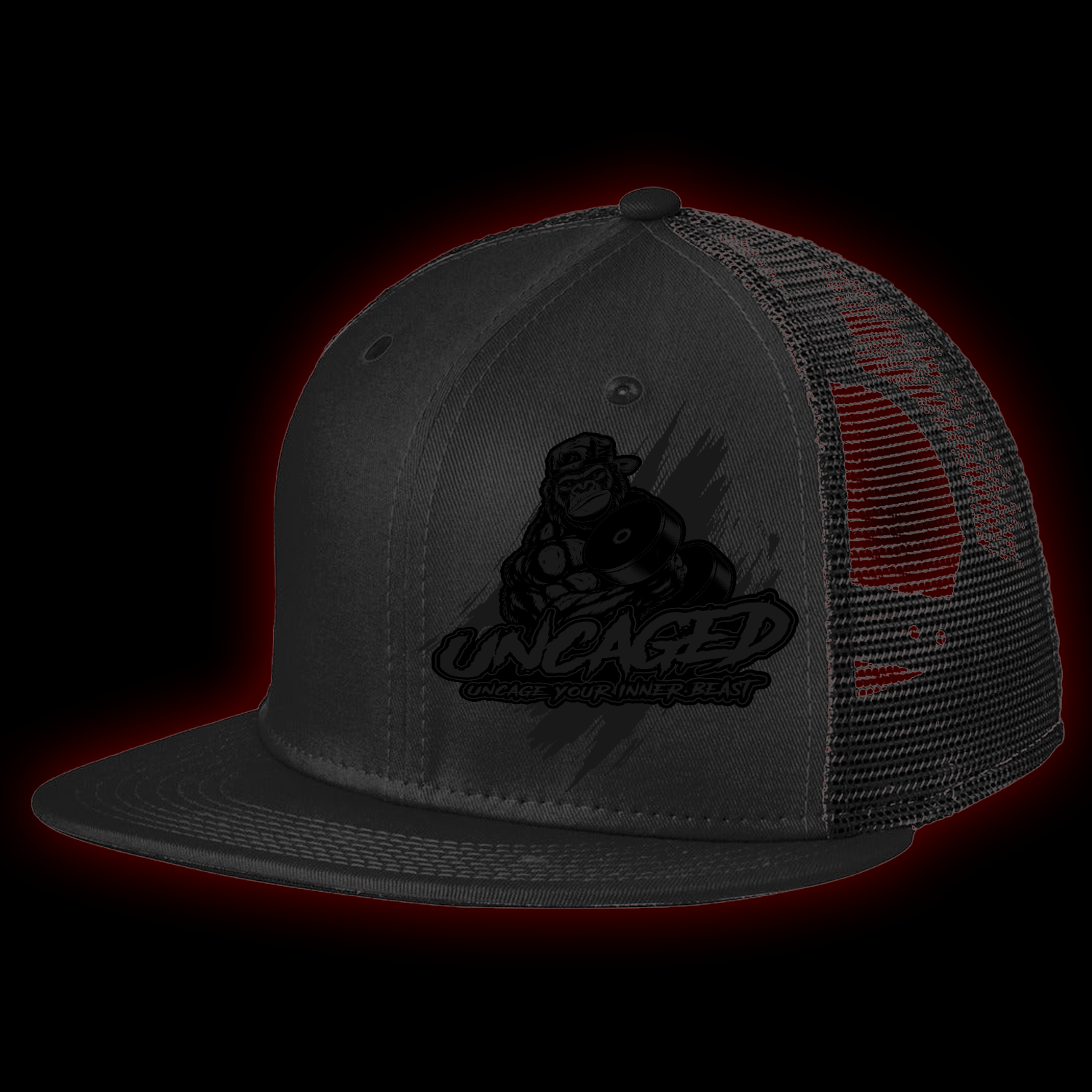 Uncaged Logo Snapback Trucker Hat