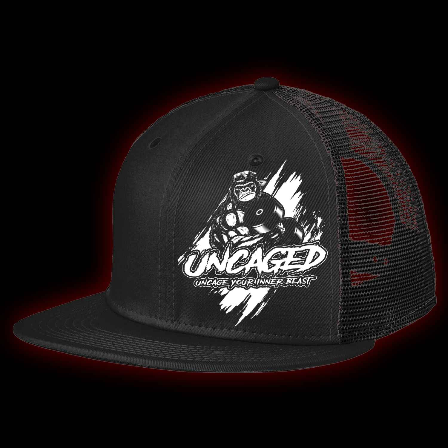 Uncaged Logo Snapback Trucker Hat