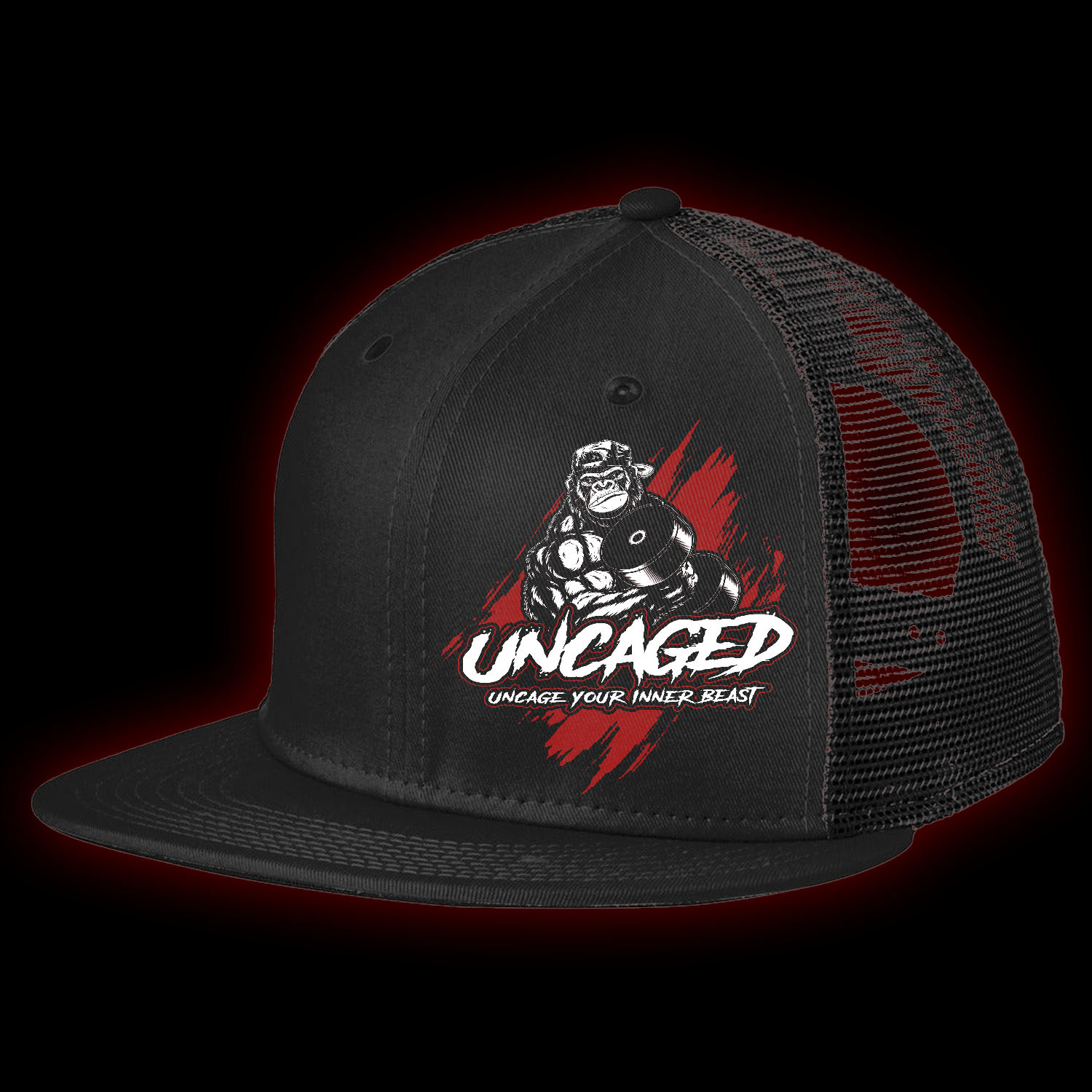 Uncaged Logo Snapback Trucker Hat